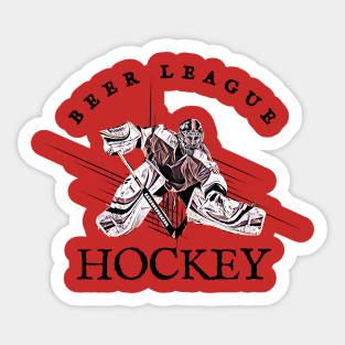 Hockey Beer League Goalie Sticker